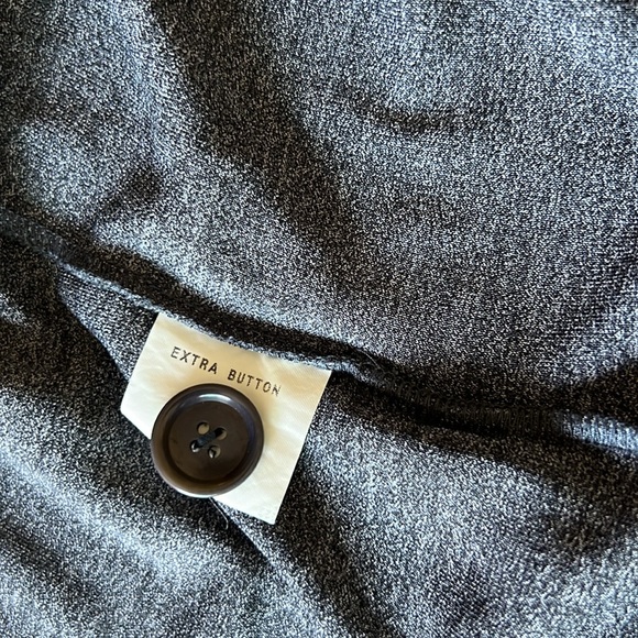 80s Max Studio Gray knit jersey Pantsuit Slinky Relaxed Silhouette - Picture 13 of 17